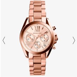 Michael Kors Chronograph Bradshaw Rose Gold Watch - Women’s